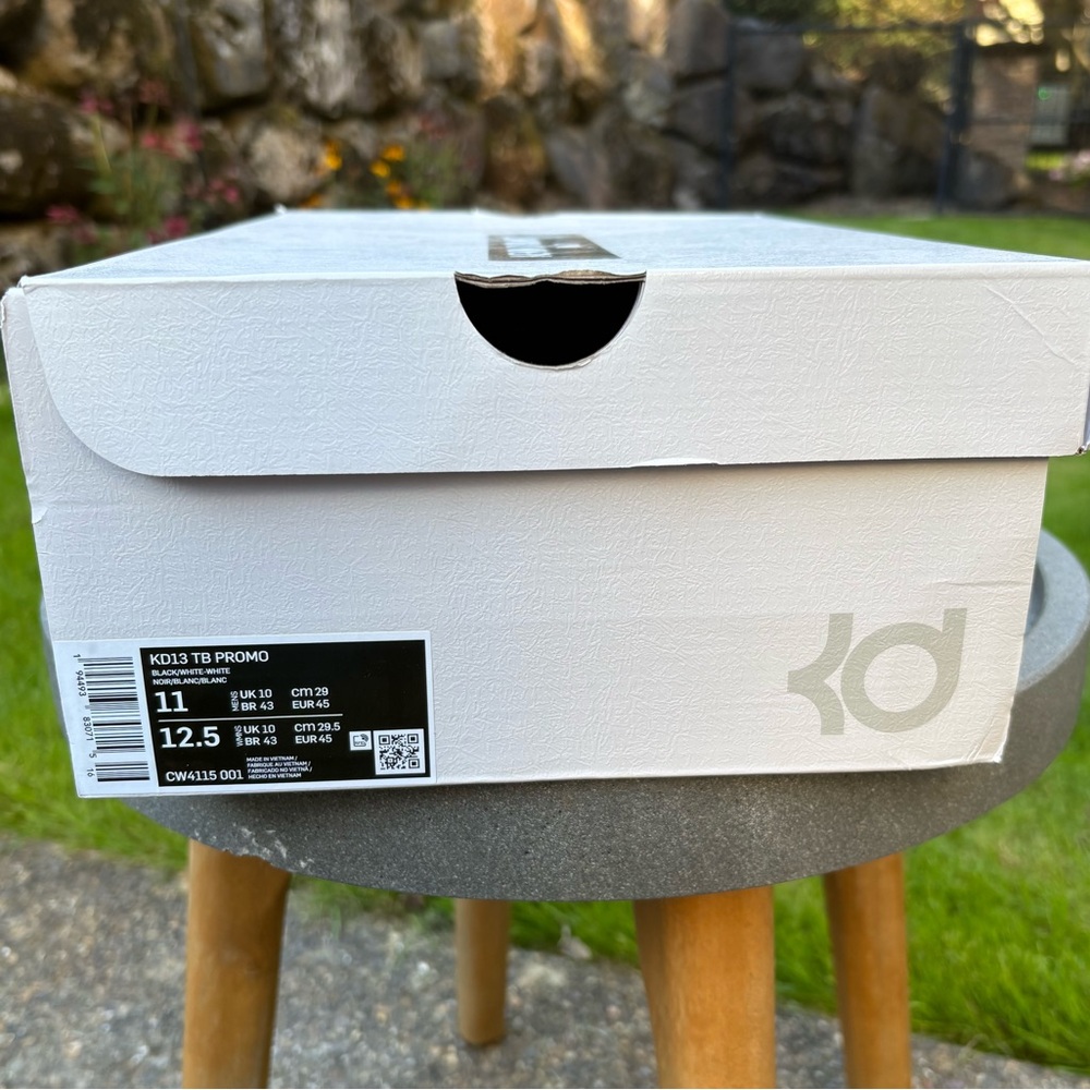 NIKE KD 13 TB PROMO Men’s Basketball Shoes Black & White Size Men’s 11 - Picture 15 of 16